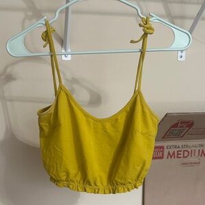 Forever 21 Yellow Crop Top